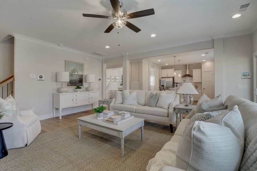 Representative furnished interior of a home built from the Brantley II by Great Southern Homes in Collins Cove, Chapin (Image 48).