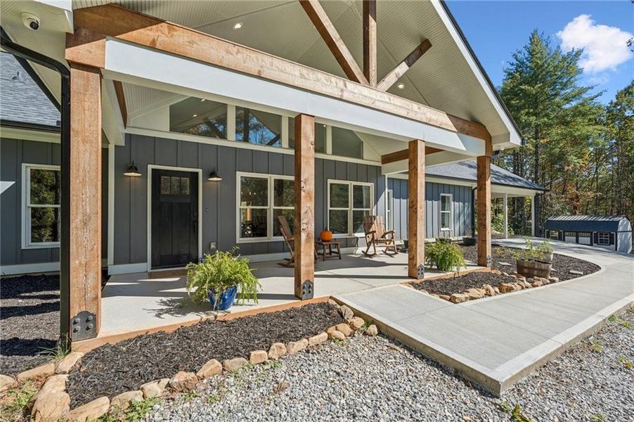 Exterior details and patio area of a home in , Dahlonega (Image 22). Exterior details and patio area of a home in , Dahlonega (Image 22).