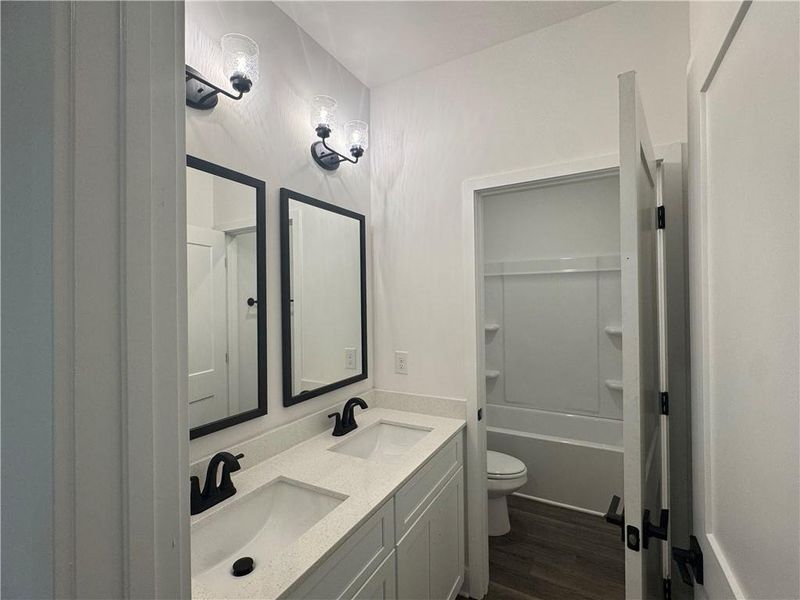Furnished interior view inside a new home in The Fields of Walnut Creek, Pendergrass (Image 8).