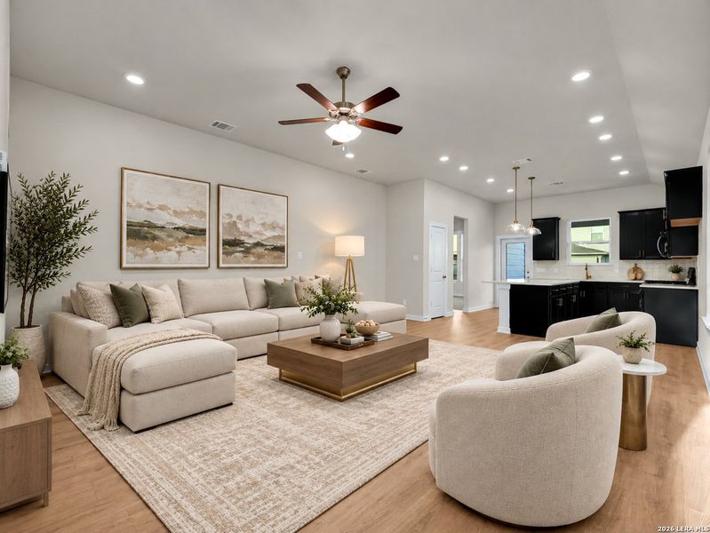 Furnished interior view inside a new home in Veranda, San Antonio (Image 5).