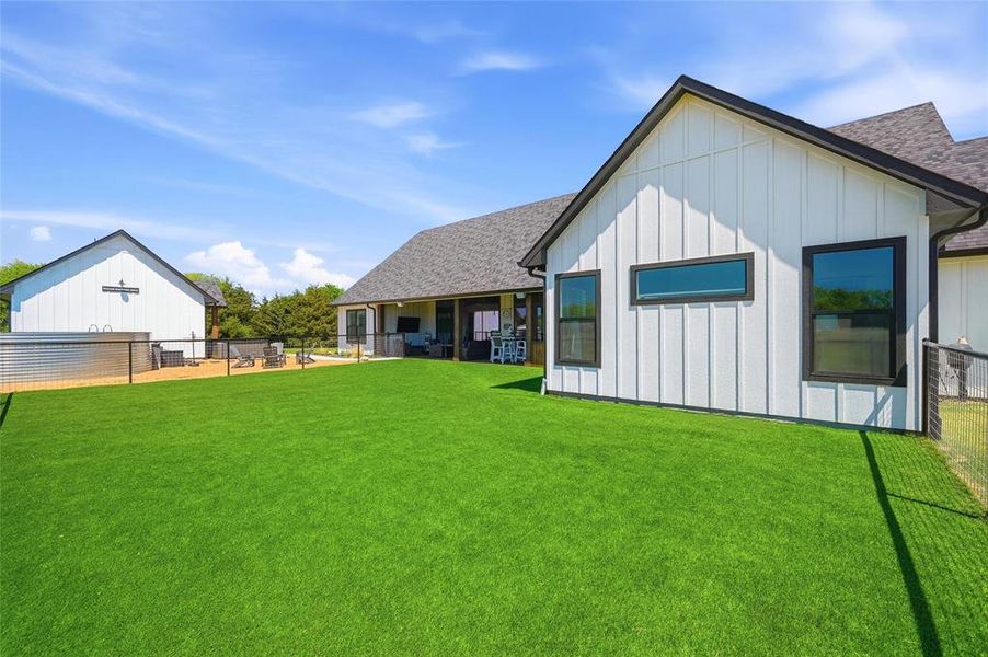 Exterior details and patio area of a home in , Savoy (Image 24).