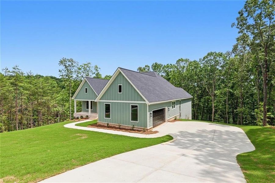 Front exterior of a new home in , Clarkesville, GA, highlighting curb appeal (Image 27).