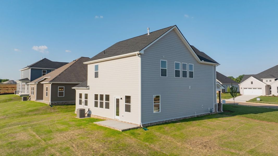 Exterior details and patio area of a home in McClure Farms, Columbia (Image 29).