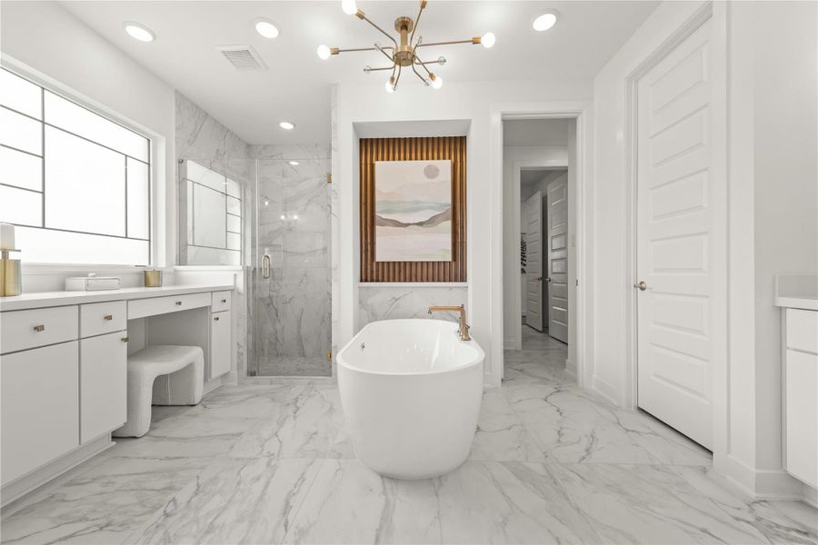 Furnished interior view inside a new home in The Trails, New Caney (Image 31). Furnished interior view inside a new home in The Trails, New Caney (Image 31).