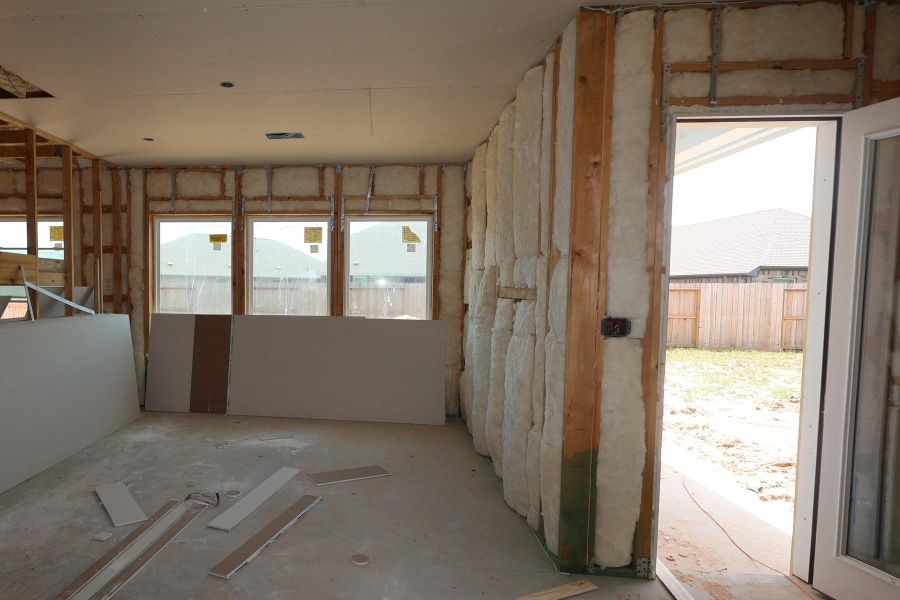 In-progress construction of a new home in Jordan Ranch - Terrace Collection, Fulshear, TX (Image 7). In-progress construction of a new home in Jordan Ranch - Terrace Collection, Fulshear, TX (Image 7).