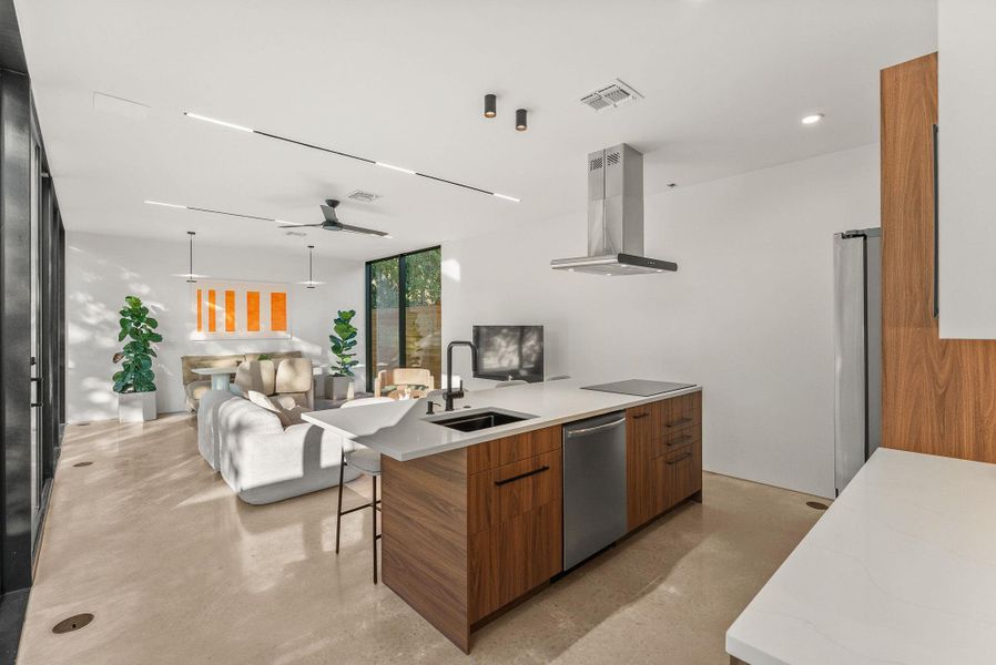 Furnished interior view inside a new home in , Austin (Image 33). Furnished interior view inside a new home in , Austin (Image 33).