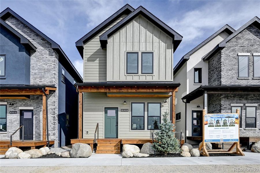 Front exterior of a new home in , Buena Vista, CO, highlighting curb appeal (Image 2). Front exterior of a new home in , Buena Vista, CO, highlighting curb appeal (Image 2).