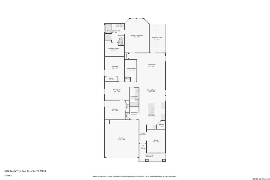 2D floor plan layout of this home in Thomas Pond, San Antonio, TX (Image 5). 2D floor plan layout of this home in Thomas Pond, San Antonio, TX (Image 5).