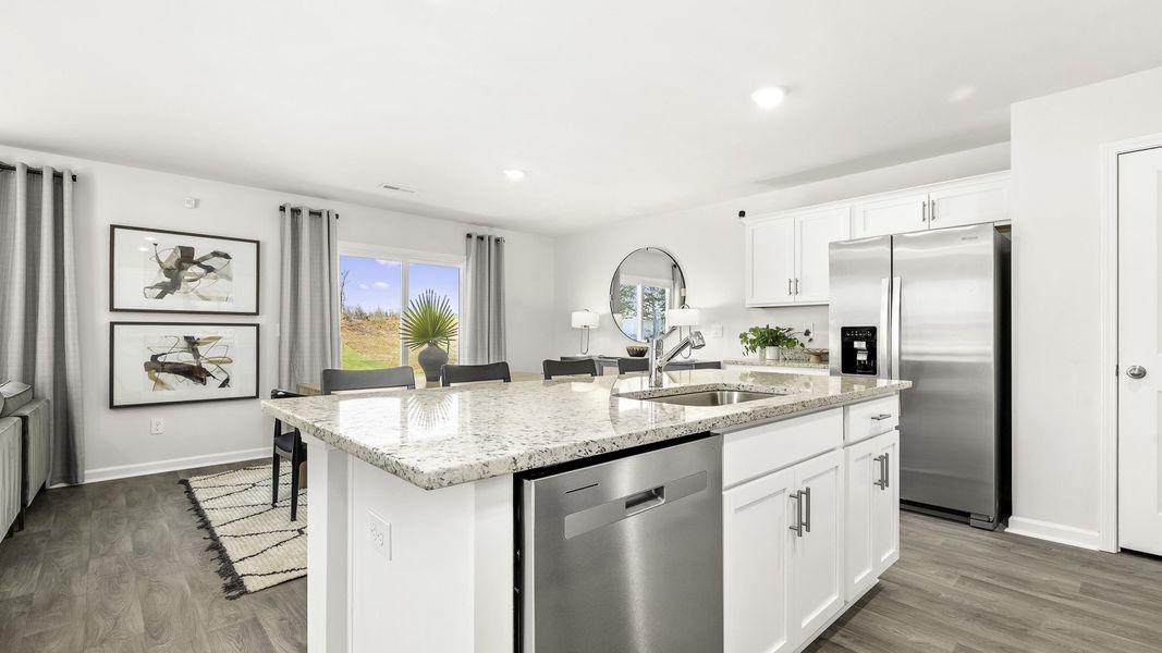 Furnished interior view inside a new home in Faircrest, Greensboro (Image 11).
