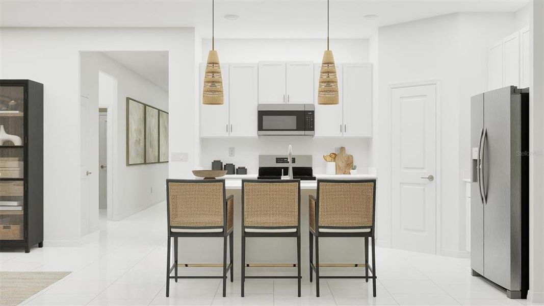 Furnished interior view inside a new home in Island Lakes at Coco Bay, Englewood (Image 6).