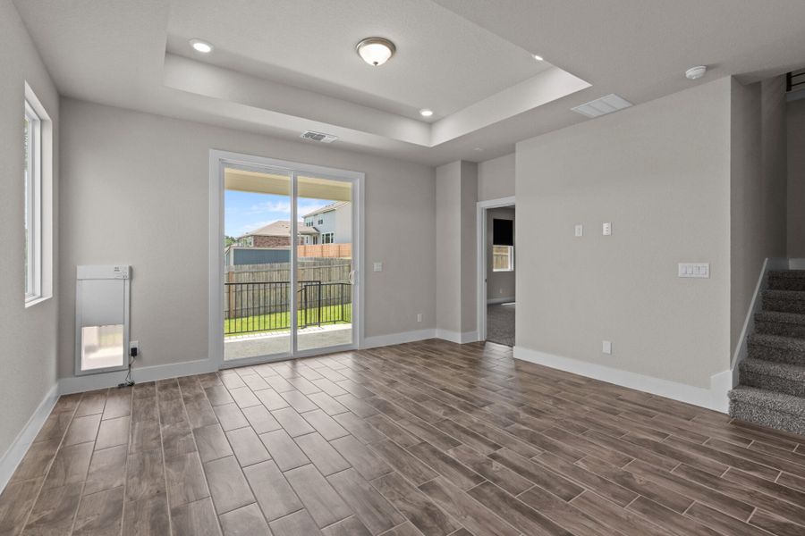 Representative unfurnished interior of a home built from the Majestic View II by View Homes in Skybrooke, Live Oak (Image 17).