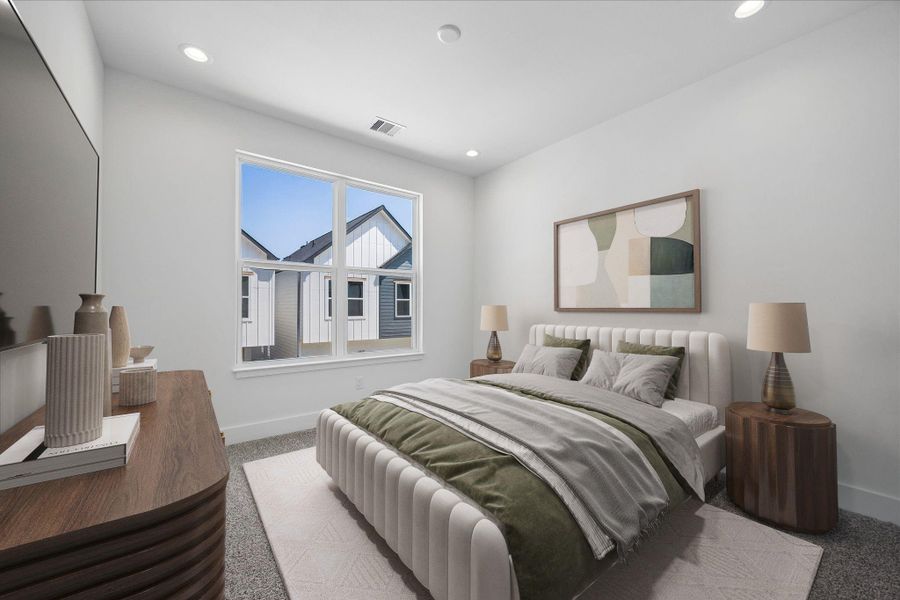 Furnished interior view inside a new home in , Houston (Image 15).