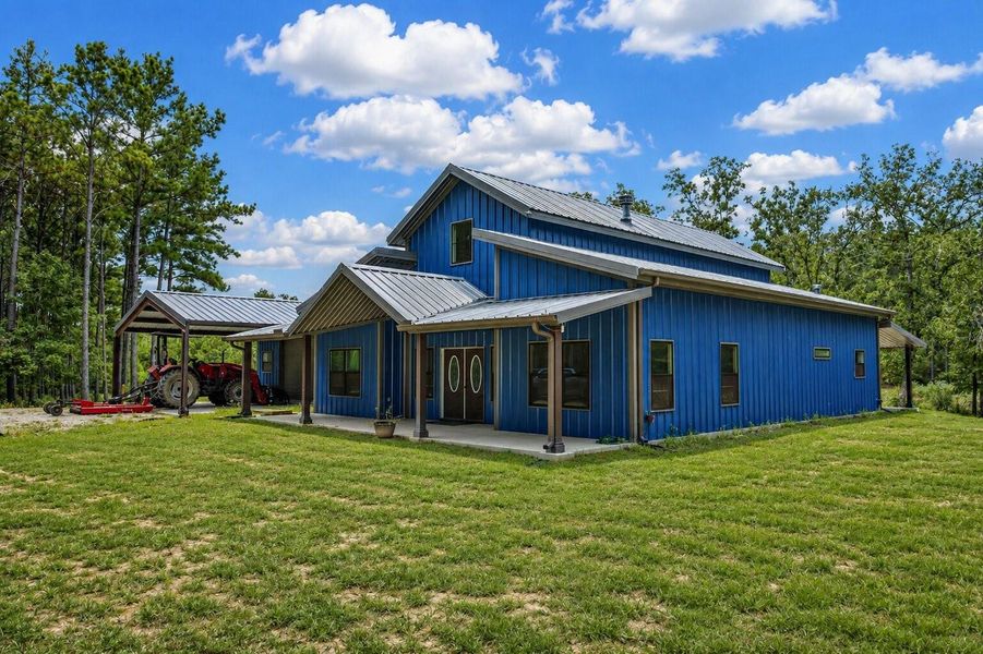 Exterior details and patio area of a home in , Lovelady (Image 2). Exterior details and patio area of a home in , Lovelady (Image 2).