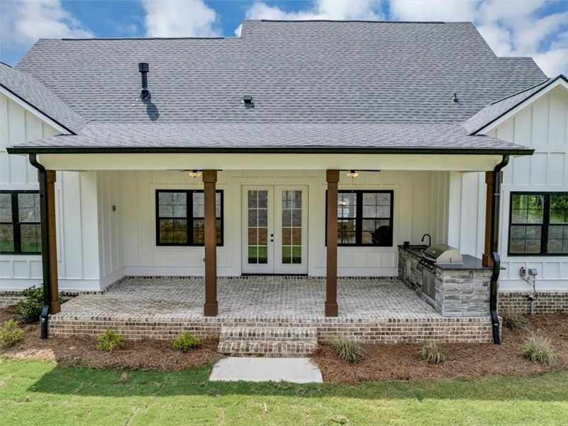 Front exterior of a new home in , Ball Ground, GA, highlighting curb appeal (Image 27).