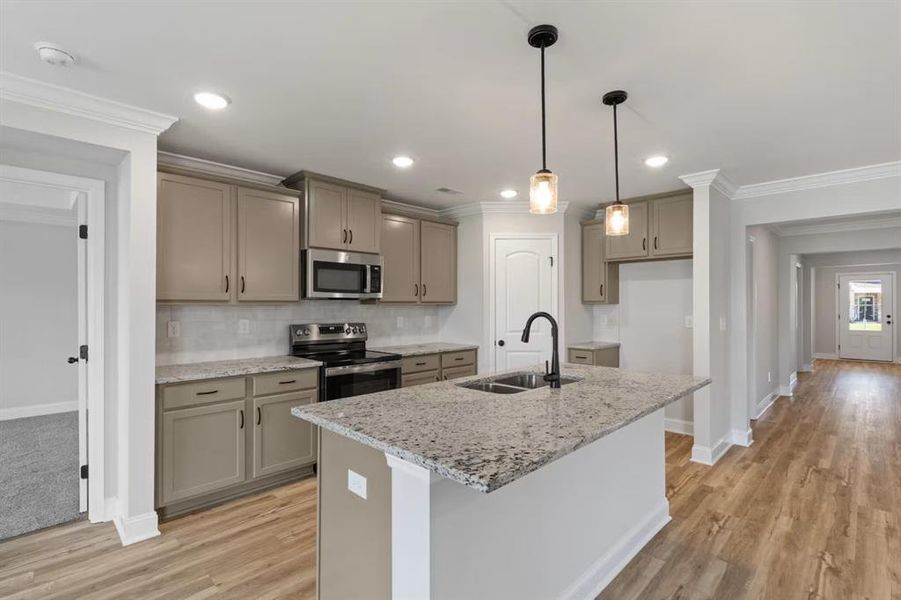 Furnished interior view inside a new home in Meadow Ridge Estates, Josephine (Image 12).