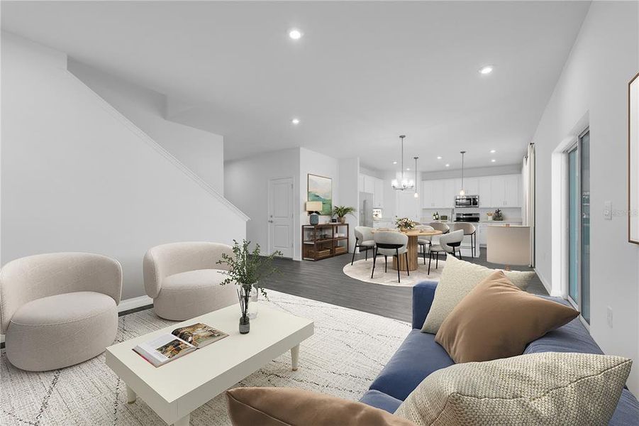 Furnished interior view inside a new home in Hidden Cove, Eustis (Image 10).