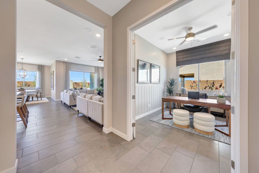 Representative furnished interior of a home built from the Cobalt by Mattamy Homes in Landmarke, Queen Creek (Image 33).