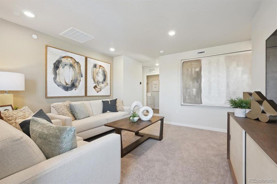 Furnished interior view inside a new home in Legato, Commerce City (Image 21).