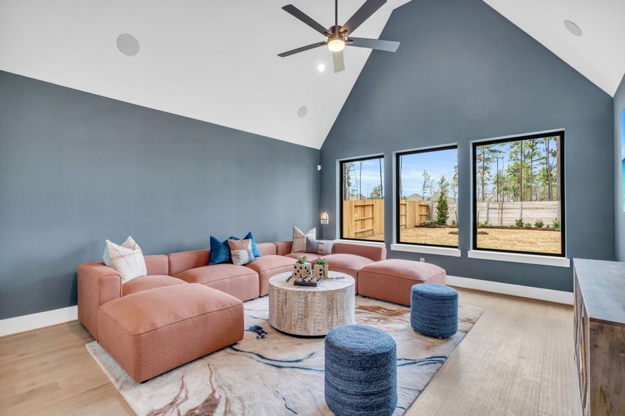 Furnished interior view inside a new home in ARTAVIA, Conroe (Image 22).