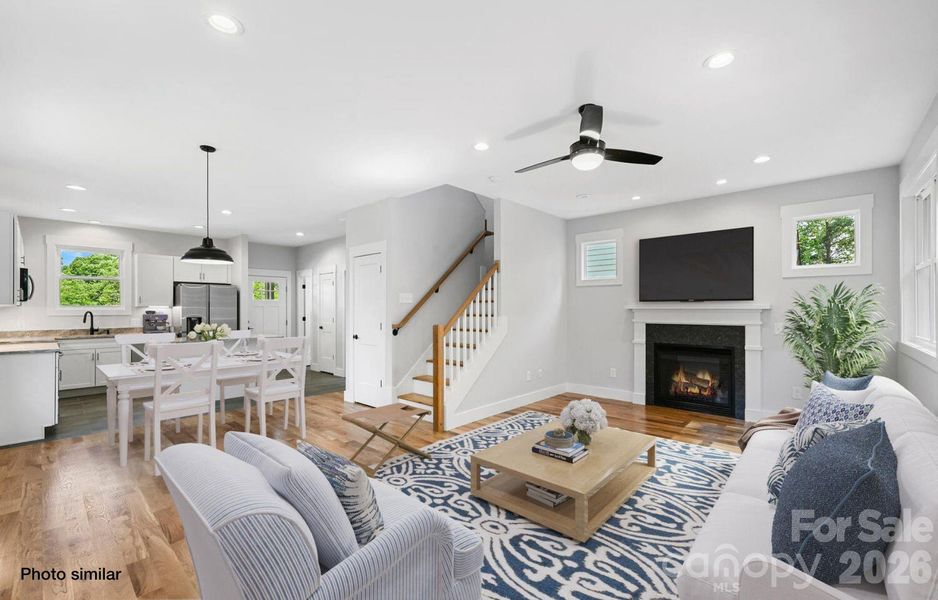 Open concept main level Open concept main level