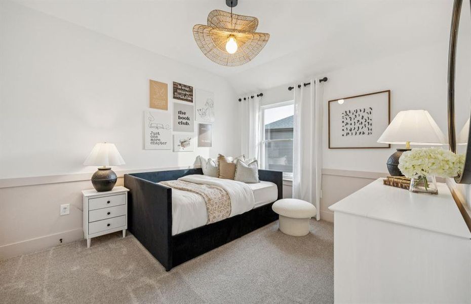 Secondary bedroom *model representation