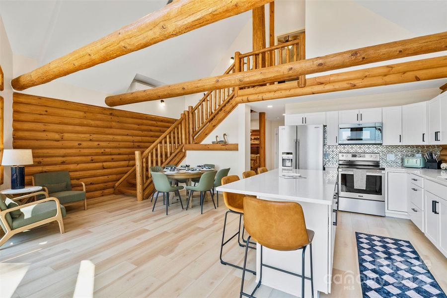 Furnished interior view inside a new home in , Lake Lure (Image 21).