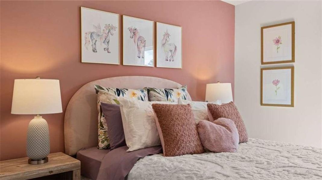 Furnished interior view inside a new home in Oakchase at Hampton, Hampton (Image 32).