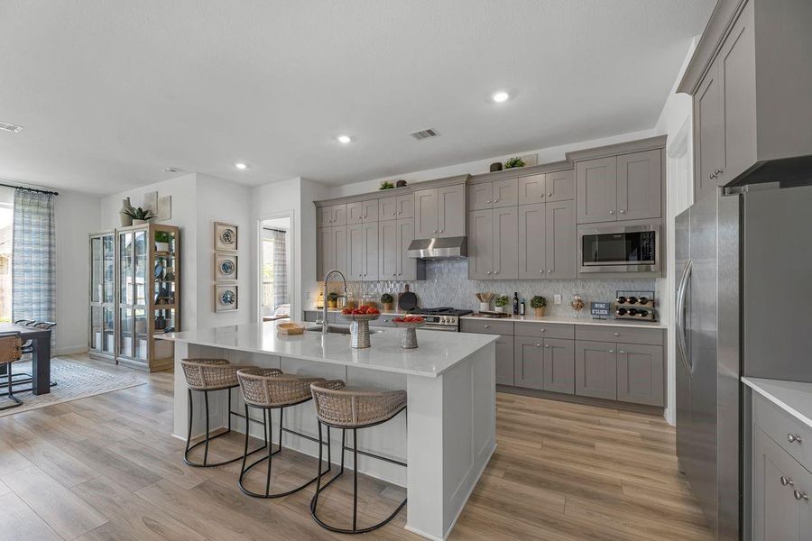 Furnished interior view inside a new home in , League City (Image 4).