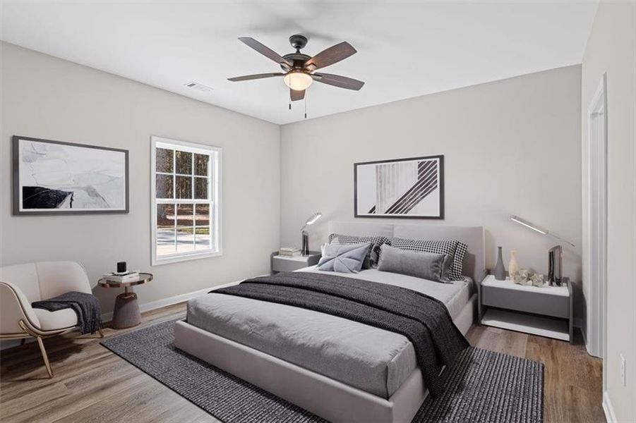 Furnished interior view inside a new home in , Rockmart (Image 12).