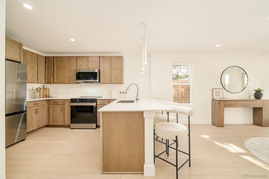 Furnished interior view inside a new home in , Denver (Image 18).