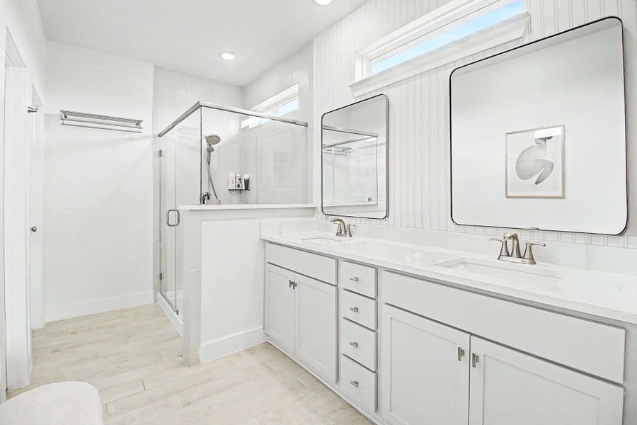 Furnished interior view inside a new home in , Cypress (Image 8).