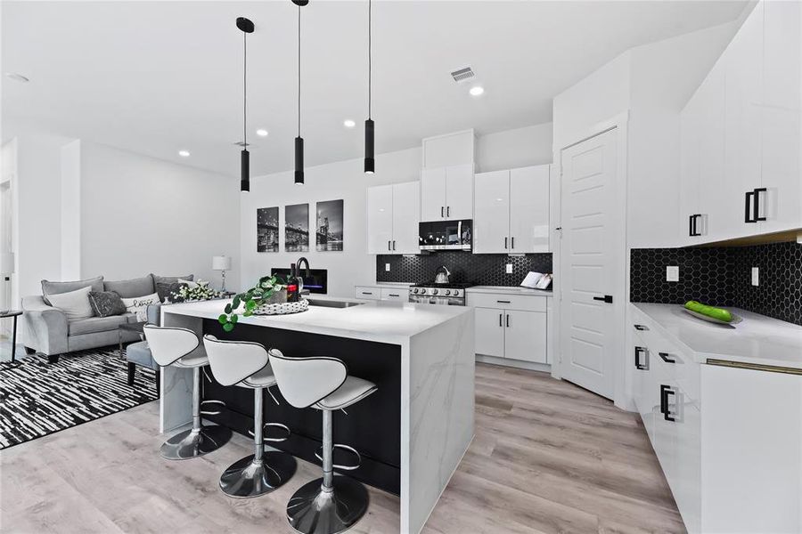 Furnished interior view inside a new home in , Houston (Image 4). Furnished interior view inside a new home in , Houston (Image 4).