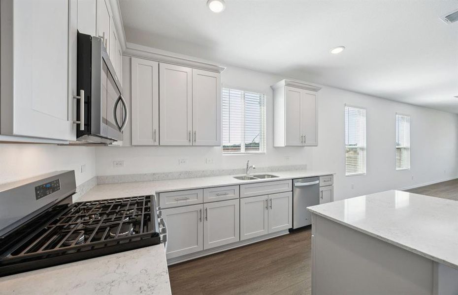 Abundant cabinet space in kitchen Abundant cabinet space in kitchen