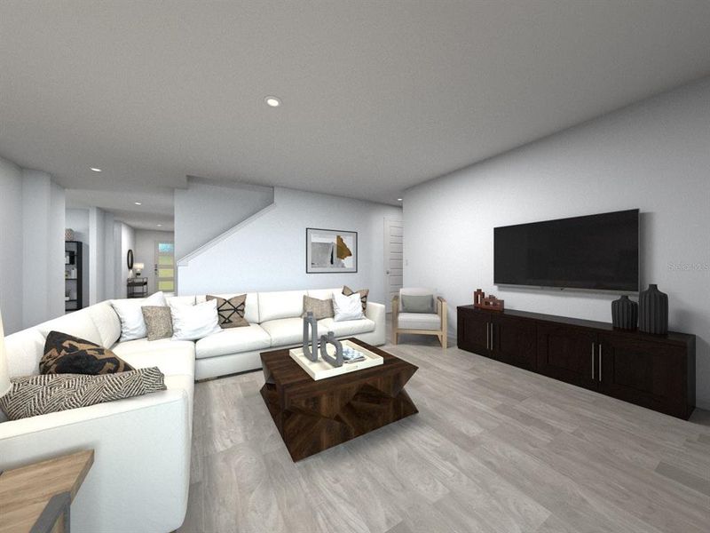 Furnished interior view inside a new home in The Grove at Stuart Crossing - Signature Series, Bartow (Image 3).