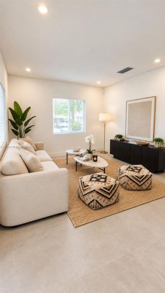 Furnished interior view inside a new home in , Fort Lauderdale (Image 4).
