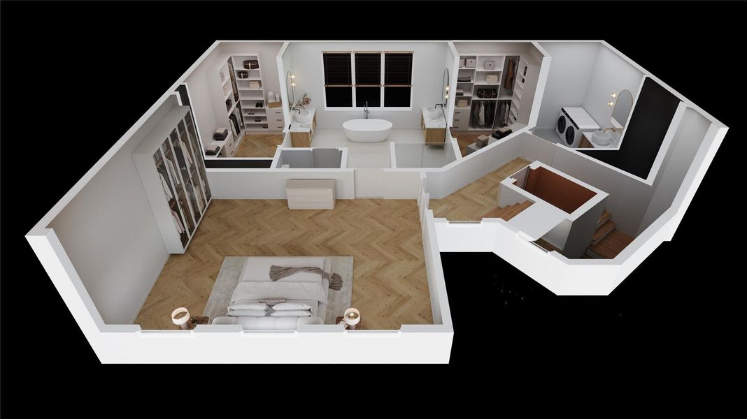 2D floor plan layout of this home in , Houston, TX (Image 17).
