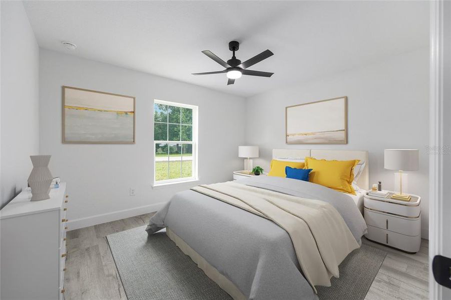 Model Home Second Bedroom Virtually Staged Model Home Second Bedroom Virtually Staged