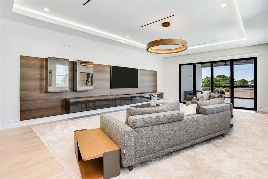 Upstairs living/game room