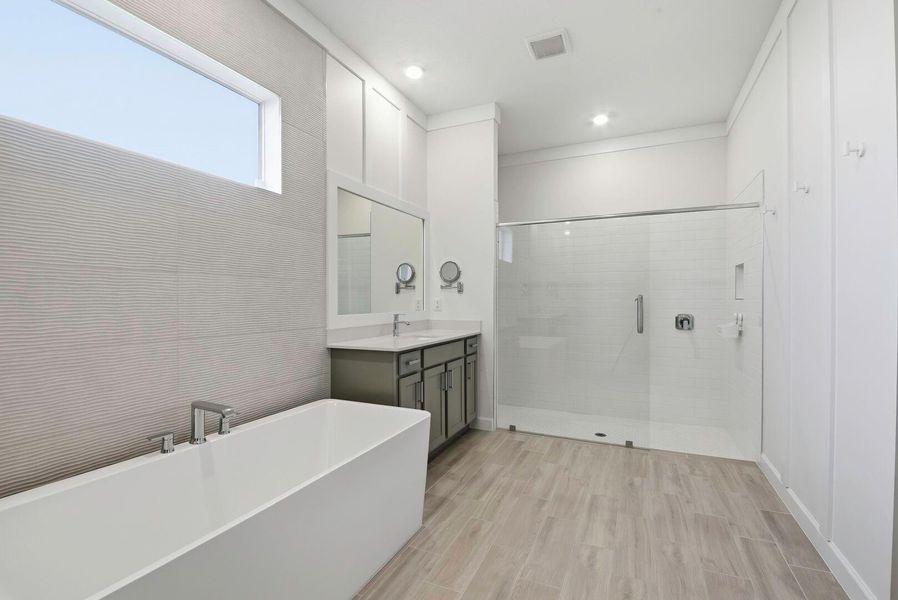 Furnished interior view inside a new home in Arden: The Waterford Collection, Loxahatchee (Image 13).