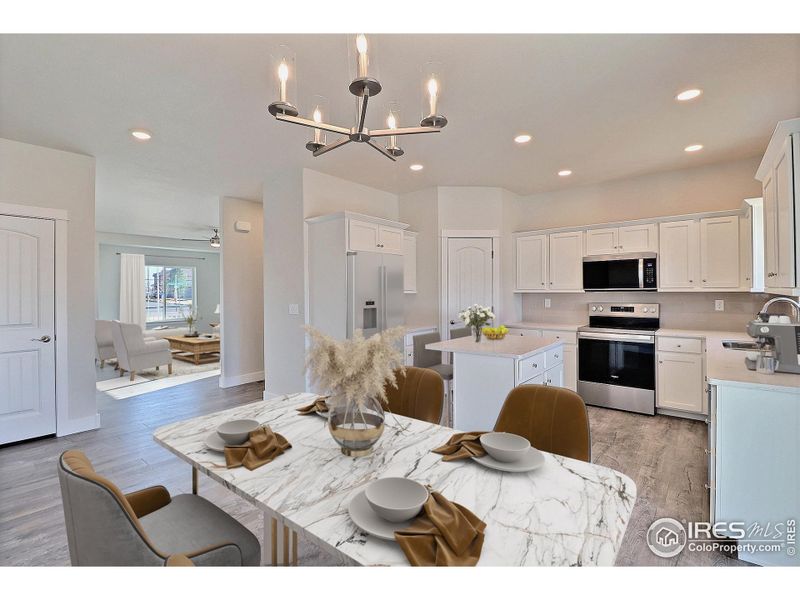Furnished interior view inside a new home in , Evans (Image 10).