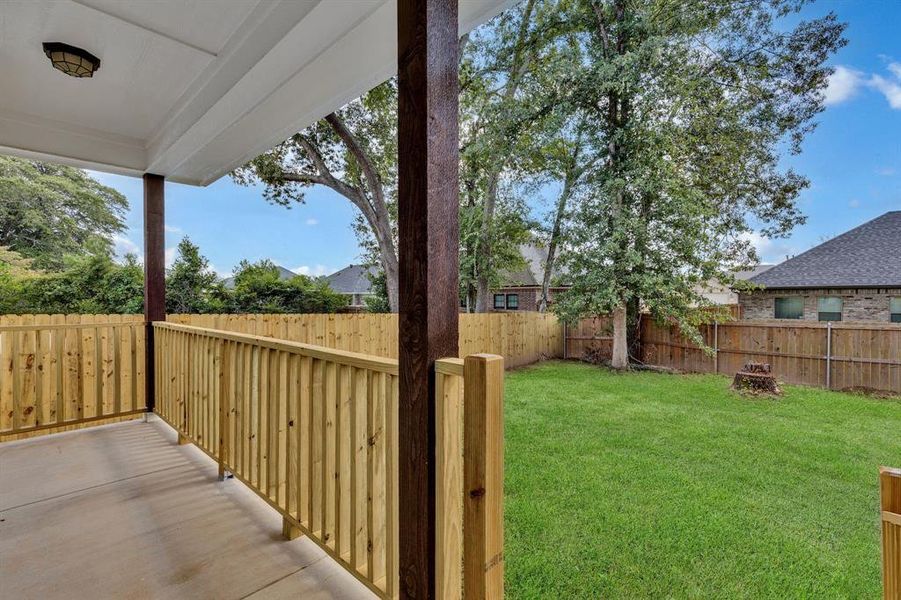 View of fenced backyard View of fenced backyard