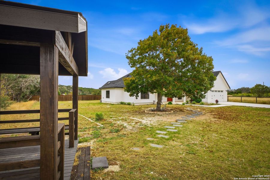 Exterior details and patio area of a home in , Bandera (Image 31).