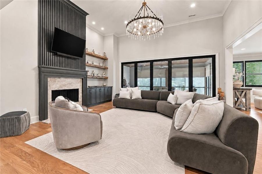 Furnished interior view inside a new home in , Newnan (Image 9).