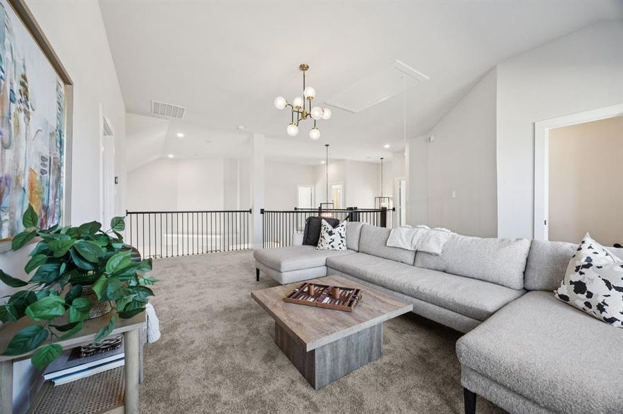 Furnished interior view inside a new home in , Frisco (Image 29).