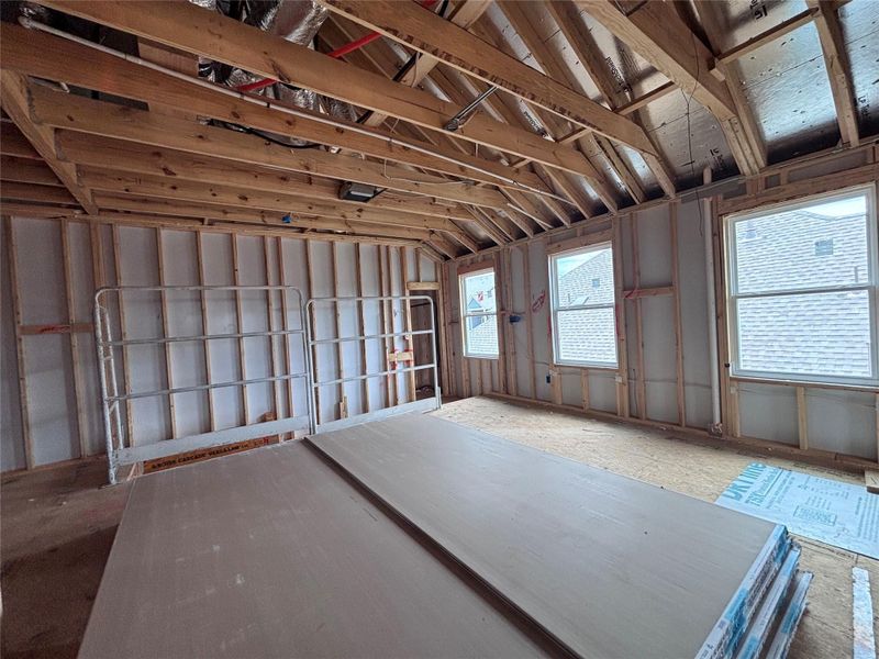 In-progress construction of a new home in The Colony 50s, Bastrop, TX (Image 32). In-progress construction of a new home in The Colony 50s, Bastrop, TX (Image 32).