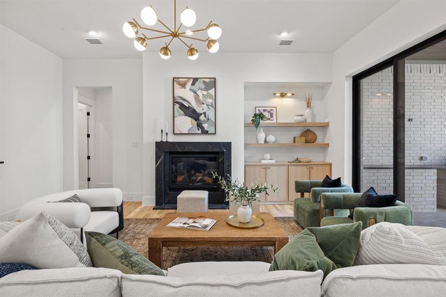 Furnished interior view inside a new home in , Dallas (Image 7).