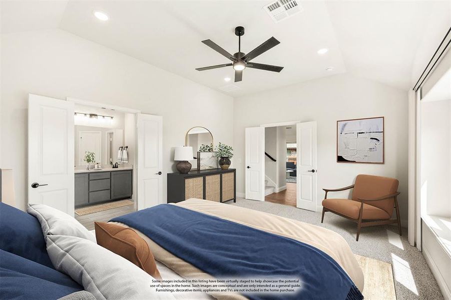 Furnished interior view inside a new home in Godley Ranch Classic, Godley (Image 14). Furnished interior view inside a new home in Godley Ranch Classic, Godley (Image 14).