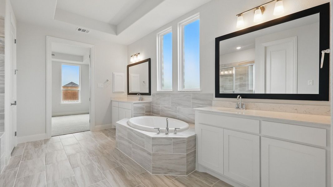Representative furnished interior of a home built from the Brown by DRB Homes in Anna Ranch, Anna (Image 22).