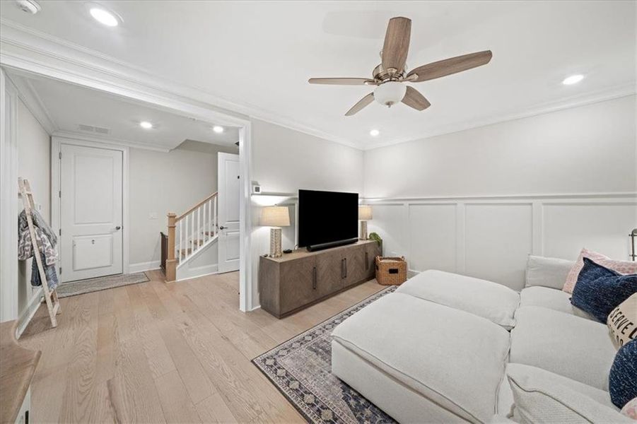 Furnished interior view inside a new home in Manning on the Square, Alpharetta (Image 49).