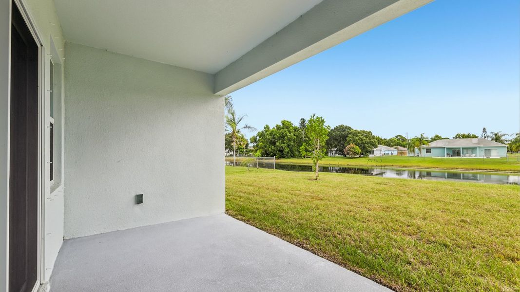 Exterior details and patio area of a home in Port St. Lucie Spot Lots, Port St. Lucie (Image 3).